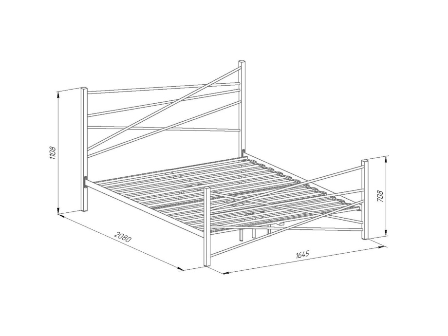 Кровать двуспальная "Ника"