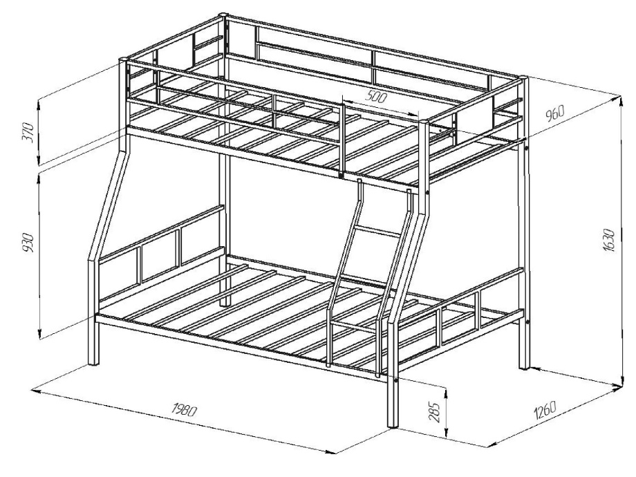 Кровать двухъярусная «Гранада 1Я»