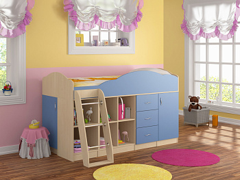 Кровать-чердак "Дюймовочка 5.4"