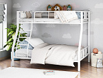 Кровать двухъярусная «Гранада 1» с отверстиями под полку (Белый -  - )