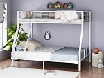 Кровать двухъярусная «Гранада 1 140» с отверстиями под полку (Белый -  - )