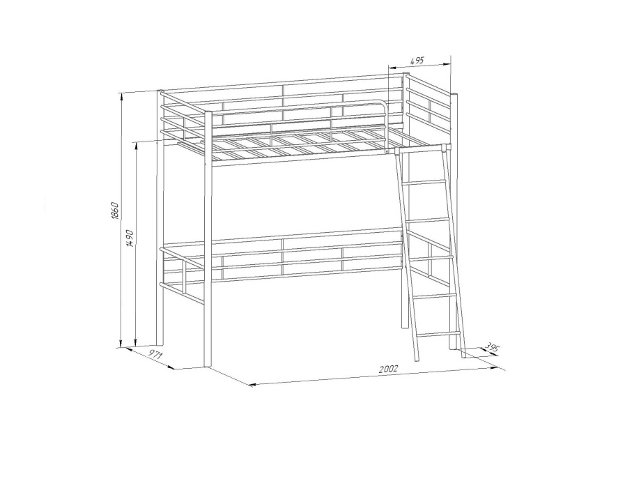 Кровать-чердак "Севилья 5.01"