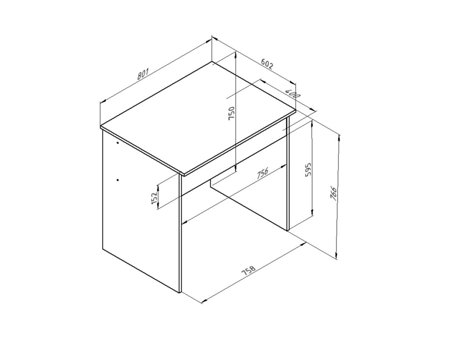 Стол письменный ДЕЛЬТА 15.02