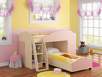 Кровать двухъярусная "Дюймовочка 5.1"