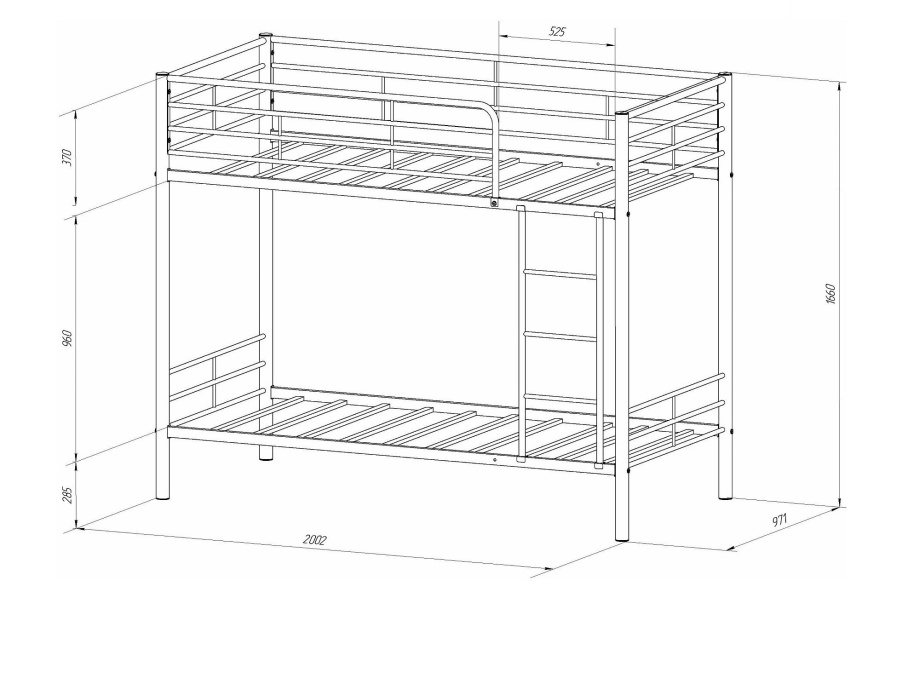 Кровать двухъярусная «Севилья 3ПЯ»