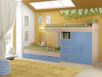 Кровать двухъярусная ДЕЛЬТА 18.04.02