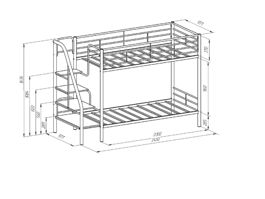 Кровать двухъярусная «Толедо Я»