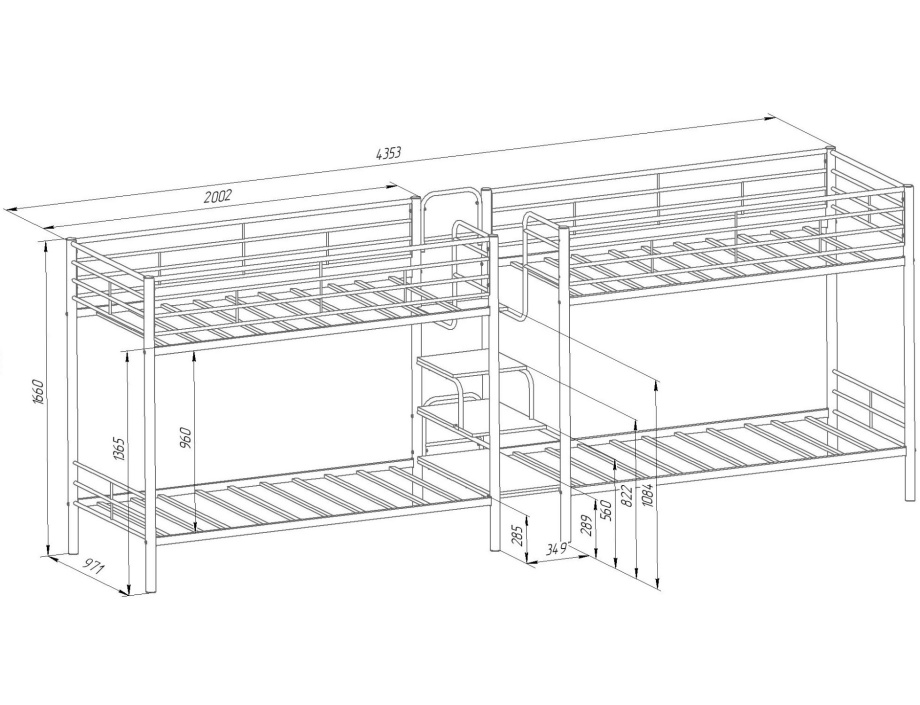Кровать двухъярусная «Толедо 4»